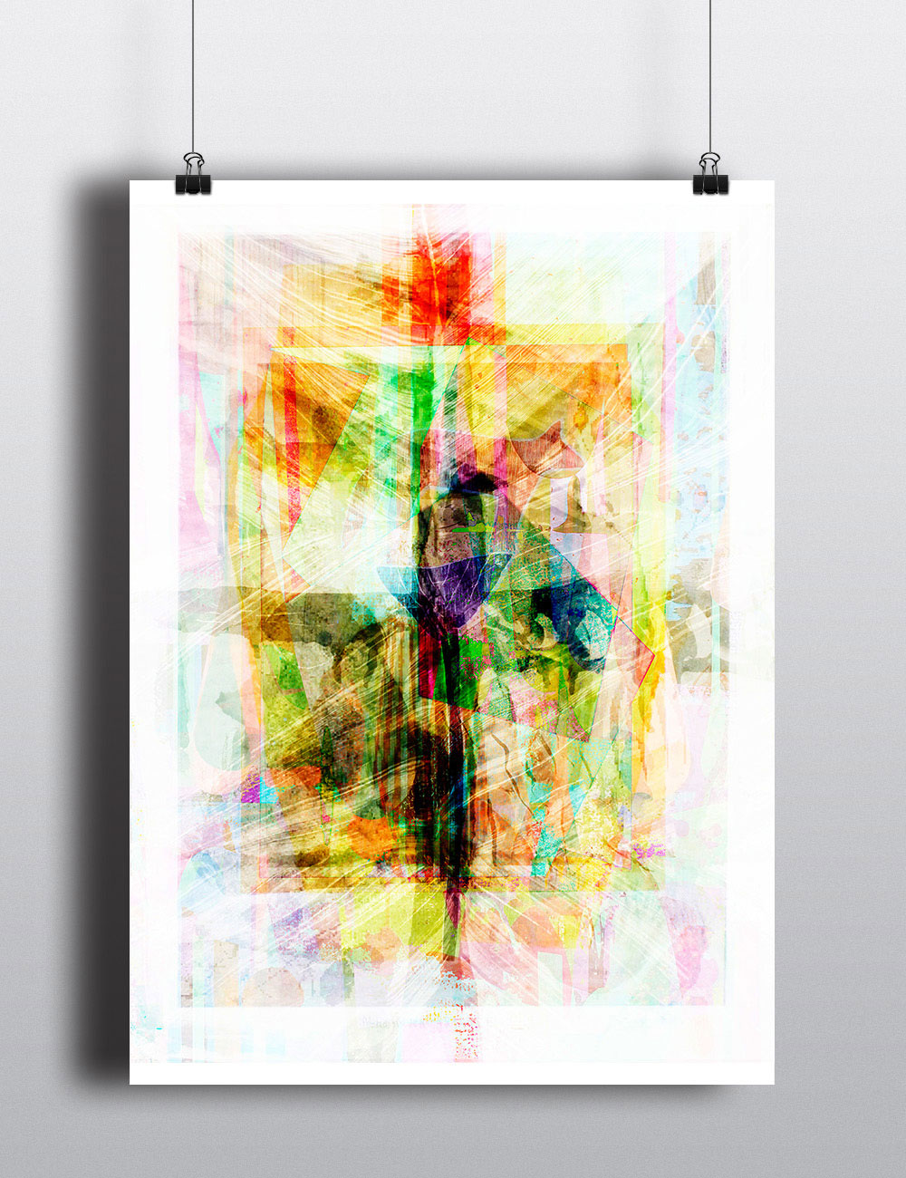 abstract digital works available as limited edition prints created from processing low resolution photos of other artists limited edition prints