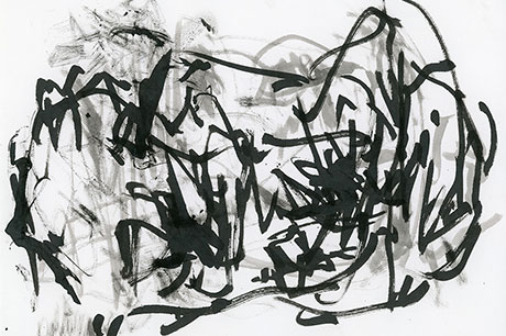 project - Contemporary drawing abstract series - Residual Memories - Razvan Anghelache